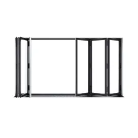 Sliding aluminum window accordion